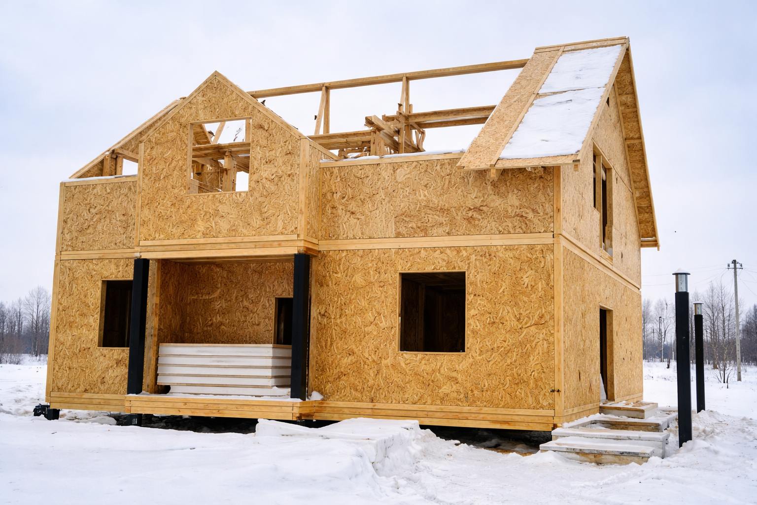 СИП-панели ОСП в строительстве дома